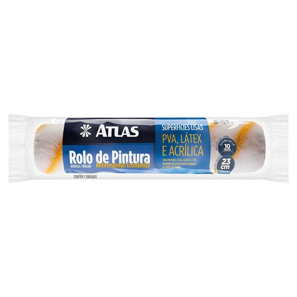 ROLO DE LÃ ANTIRRESPINGO ECONÔMICO 23 CM 10 MM - 773/10 - ATLAS