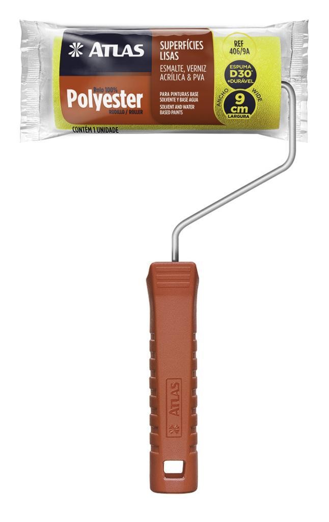 ROLO DE ESPUMA POLIÉSTER AMARELO 9 CM - 406/9A - ATLAS