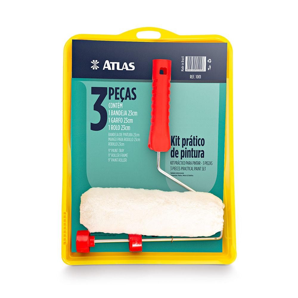 KIT DE PINTURA 3 PEÇAS - 1001 - ATLAS
