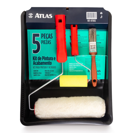 KIT DE PINTURA 5 PEÇAS - AT1002 - ATLAS