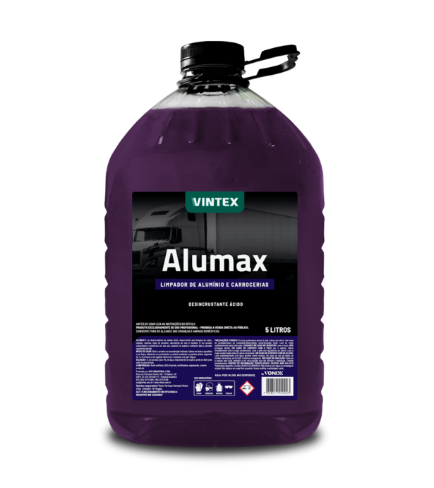 ALUMAX LIMPADOR DESINCRUSTANTE ÁCIDO DE ALUMÍNIO E CARROCERIAS 1:10 - 5L - VINTEX