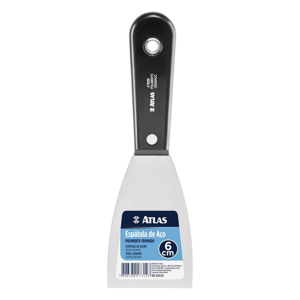 ESPÁTULA DE AÇO 6255/10 POLIDA - 6 CM - ATLAS