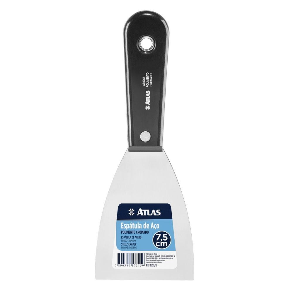 ESPÁTULA DE AÇO 6255/12 POLIDA - 7,5 CM - ATLAS