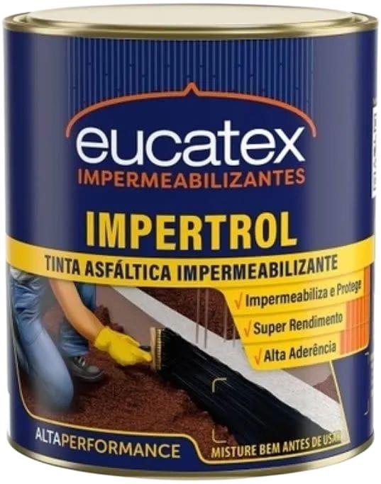 IMPERTROL TINTA ASFÁLTICA IMPERMEABILIZANTE - 900ML - EUCATEX