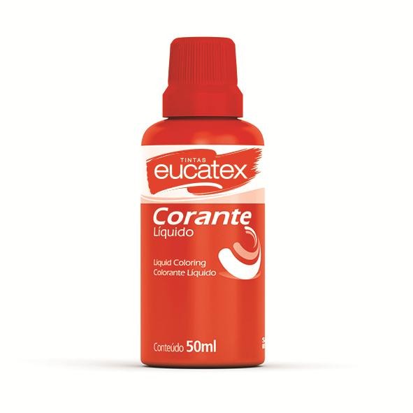 CORANTE (BISNAGA) VERMELHO PARA TINTA BASE DE ÁGUA - 50ML - EUCATEX