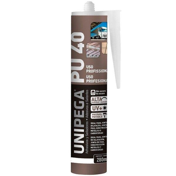 SELANTE ADESIVO MULTIUSO PU40 BRANCO - 280ML - UNIPEGA