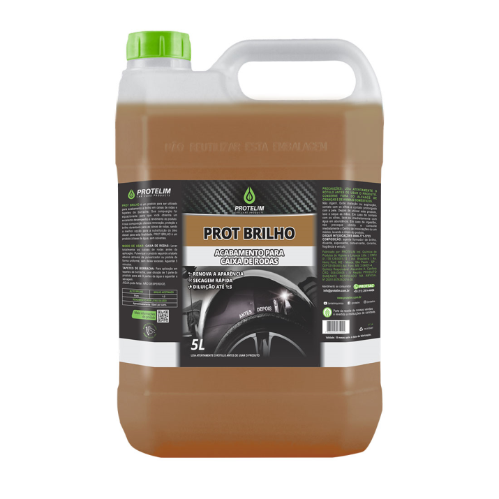 PROT BRILHO ACABAMENTO (FINALIZADOR) PARA CAIXA DE RODAS - 5L - PROTELIM