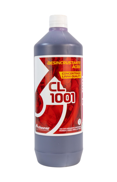 DESINCRUSTANTE ÁCIDO SUPER CONCENTRADO CL 1001 QUALITY 1:100 - 1 LITROS - CLEANER