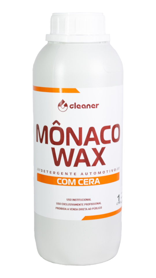 SHAMPOO LAVA AUTO COM CERA MÔNACO WAX 1:100 - 1 LITRO - CLEANER