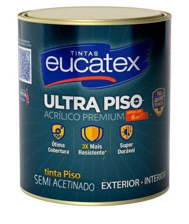 TINTA ULTRA PISO BRANCO - 900ML - EUCATEX