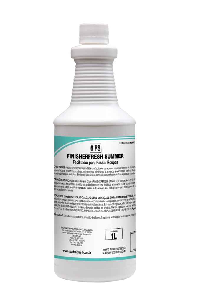 FINISHERFRESH SUMMER ODORIZADOR FACILITADOR PARA PASSAR ROUPA - 1 L - SPARTAN