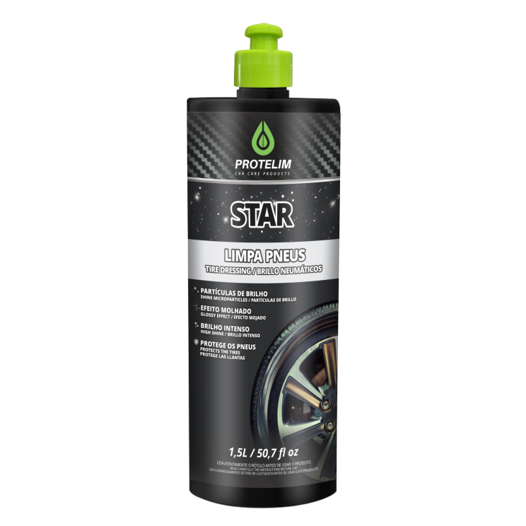 STAR LIMPA PNEUS COM PARTICULAS DE BRILHO - 1.5L - PROTELIM