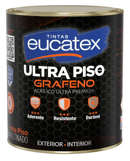 TINTA ULTRA PISO GRAFENO PREMIUM PRETO - 900ML - EUCATEX