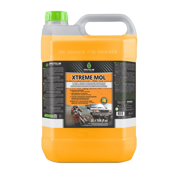 SHAMPOO XTREME MOL DETERGENTE LAVA AUTO DESENGRAXANTE - 5L - PROTELIM