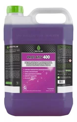 ATIV 400 DETERGENTE PROFISSIONAL DESINCRUSTANTE ÁCIDO 1:40 - 5L - PROTELIM