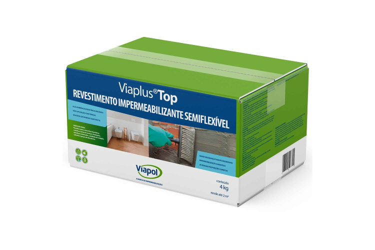 VIAPLUS TOP REVESTIMENTO IMPERMEABILIZANTE SEMIFLEXÍVEL - 4KG - VIAPOL
