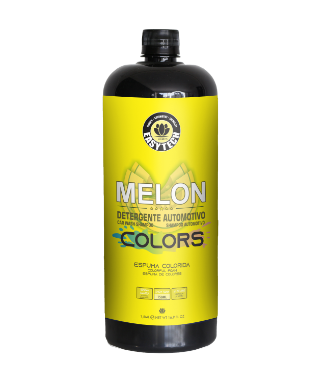 SHAMPOO LAVA AUTO MELON COLORS ESPUMA AMARELA - 1.5L - EASYTECH