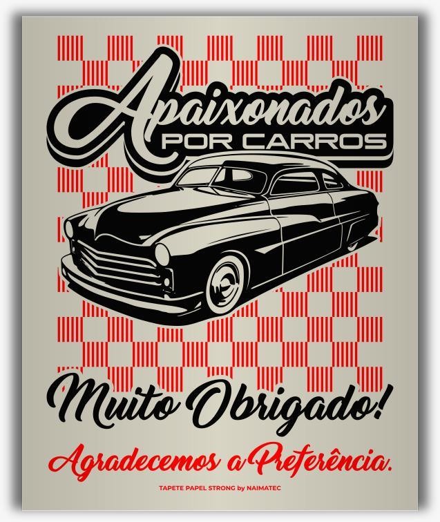 TAPETE DE PAPEL PARA CARRO APAIXONADOS POR CARROS - 4KG - NAIMATEC