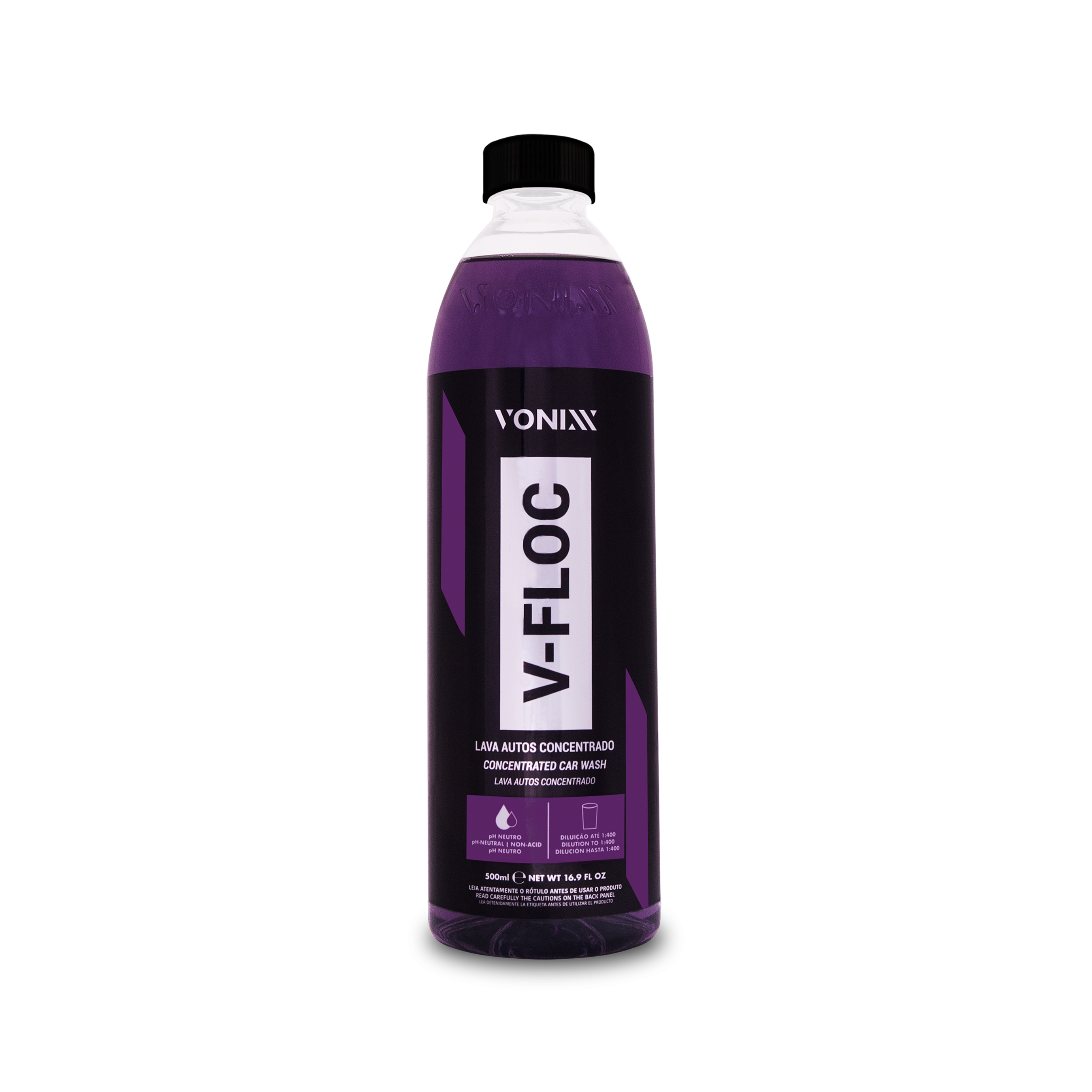 SHAMPOO V-FLOC LAVA AUTOS CONCENTRADO NEUTRO - 500ML - VONIXX