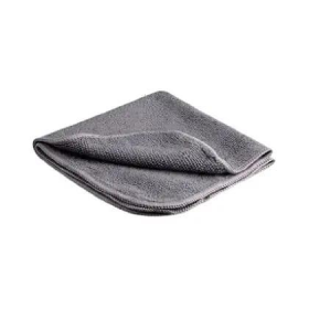 TOALHA DE MICROFIBRA 190GSM CINZA - 40CM X 40CM - JS