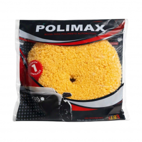 BOINA DUPLA FACE MACIA LÃ AMARELA - 8" - POLIMAX