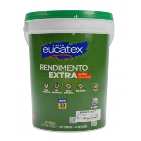 TINTA ACRÍLICA BRANCO FOSCO RENDIMENTO EXTRA STANDAR - 20L - EUCATEX
