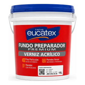 FUNDO PREPARADOR DE PAREDE BASE ÁGUA - 15L - EUCATEX