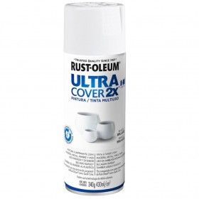 SPRAY BRANCO BRILHANTE ULTRA COVER 2X - 430ML - RUST-OLEUM