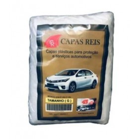 CAPA PLÁSTICA TRANSPARENTE DE PROTEÇÃO E SERVIÇOS AUTOMOTIVOS COM ELÁSTICO - G - CAPAS REIS