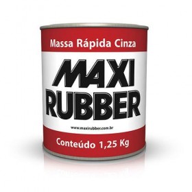 MASSA RÁPIDA CINZA - 1.25KG - MAXI RUBBER