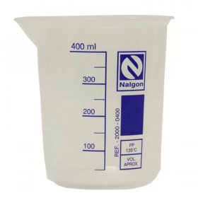 COPO BECKER GRADUADO DILUIÇÃO AUTOCLAVÁVEL EM PP - 400ML - NALGON