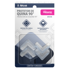 PROTETOR DE QUINA REFORÇADO 90º  4 PEÇAS AT2144 - PRIMAFER - ATLAS