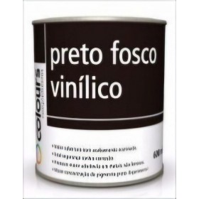 PRETO FOSCO VINÍLICO MAXI COLOURS - 600 ML - MAXI RUBBER