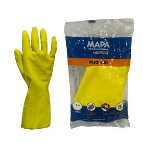 LUVA DE LÁTEX NATURAL PRO 280 AMARELA MAPA - 7-M - MUCAMBO