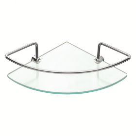 CANTONEIRA DE VIDRO 20 CM X 20 CM CROMADO - PR3031-1 PRIMAFER - ATLAS