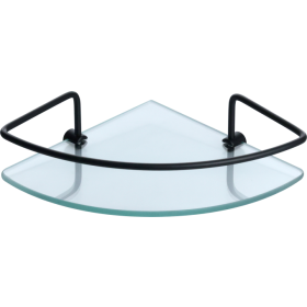 CANTONEIRA DE VIDRO 20 CM X 20 CM PRETO FOSCO - PR3031-2 PRIMAFER - ATLAS