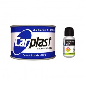 ADESIVO MASSA PLÁSTICA PRETO TRADICIONAL CARPLAST - 400G - MAXI RUBBER