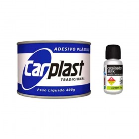 ADESIVO MASSA PLÁSTICA BRANCO TRADICIONAL CARPLAST - 400G - MAXI RUBBER