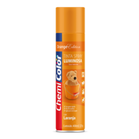 SPRAY LARANJA LUMINOSA CHEMICOLOR - 400ML - BASTON