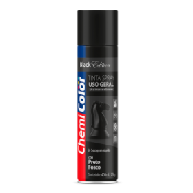 SPRAY PRETO FOSCO CHEMICOR - 400ML - BASTON