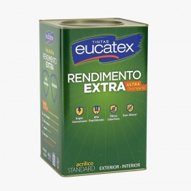 TINTA ACRÍLICA BRANCO FOSCO RENDIMENTO EXTRA STANDAR - 18L - EUCATEX