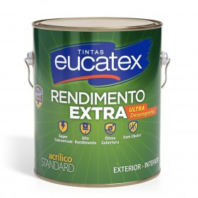 TINTA ACRÍLICA VERDE KIWI FOSCO RENDIMENTO EXTRA STANDARD - 3.6L - EUCATEX
