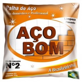 PALHA DE AÇO 2 - 22G - AÇO BOM