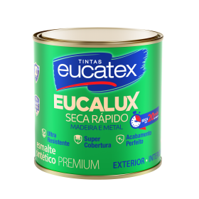 ESMALTE SINTÉTICO CINZA MÉDIO BRILHANTE SECA RÁPIDO - 900ML - EUCATEX