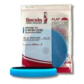 BOINA DE ESPUMA AZUL 6" FLAT REFINO/LUSTRO - LINCOLN
