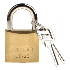 CADEADO EM LATÃO LT-35 MM - PADO