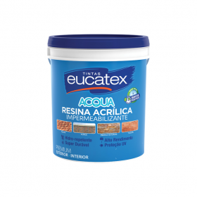 RESINA ACRÍLICA INCOLOR BASE ÁGUA - 18L - EUCATEX