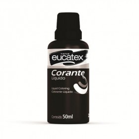 CORANTE (BISNAGA) PRETO PARA TINTA BASE DE ÁGUA - 50ML - EUCATEX