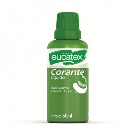 CORANTE (BISNAGA) VERDE PARA TINTA BASE DE ÁGUA - 50ML - EUCATEX