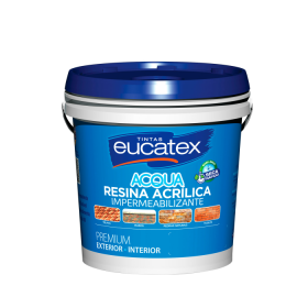 RESINA ACRÍLICA INCOLOR BASE ÁGUA PREMIUM PARA TELHAS, TIJOLOS E PISOS - 3.6L - EUCATEX